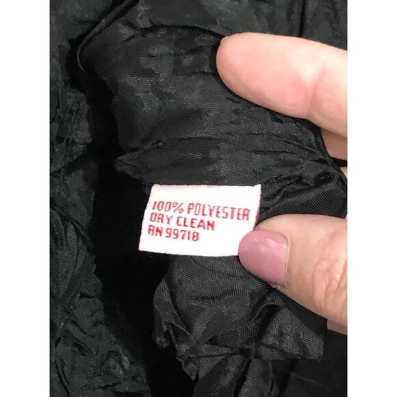 Becky & Max Women's Purple Black Floral Print Summer Dress SIZE 2 - Picture 7 of 7